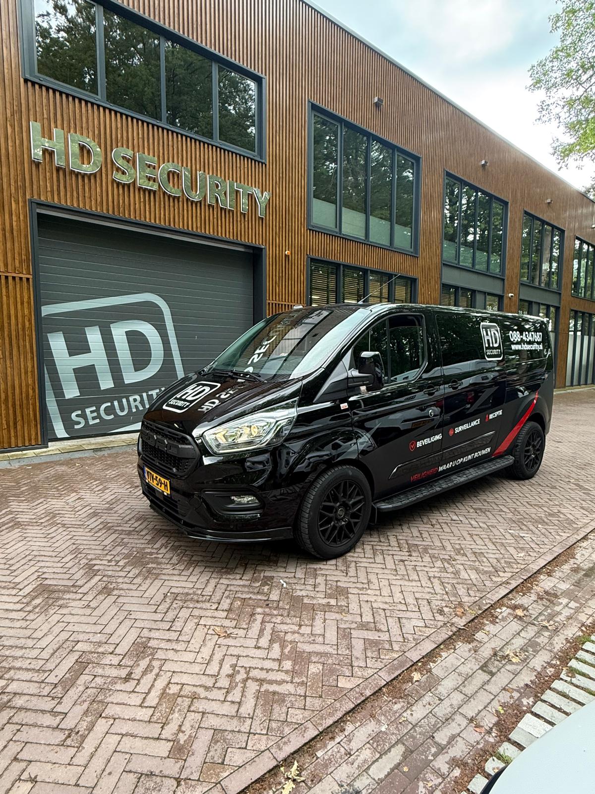 Ford Transit Custom bestelbus met belettering voor HD Security
