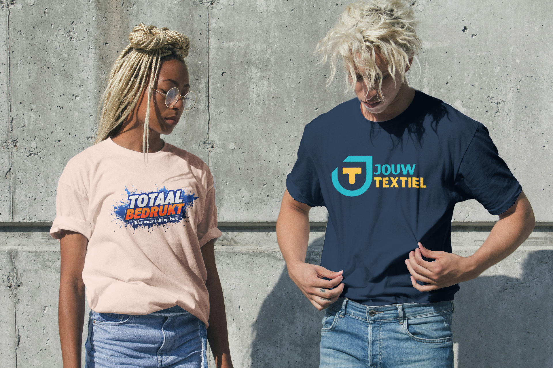 T-shirts met full-color bedrukking Totaalbedrukt en Jouwtextiel